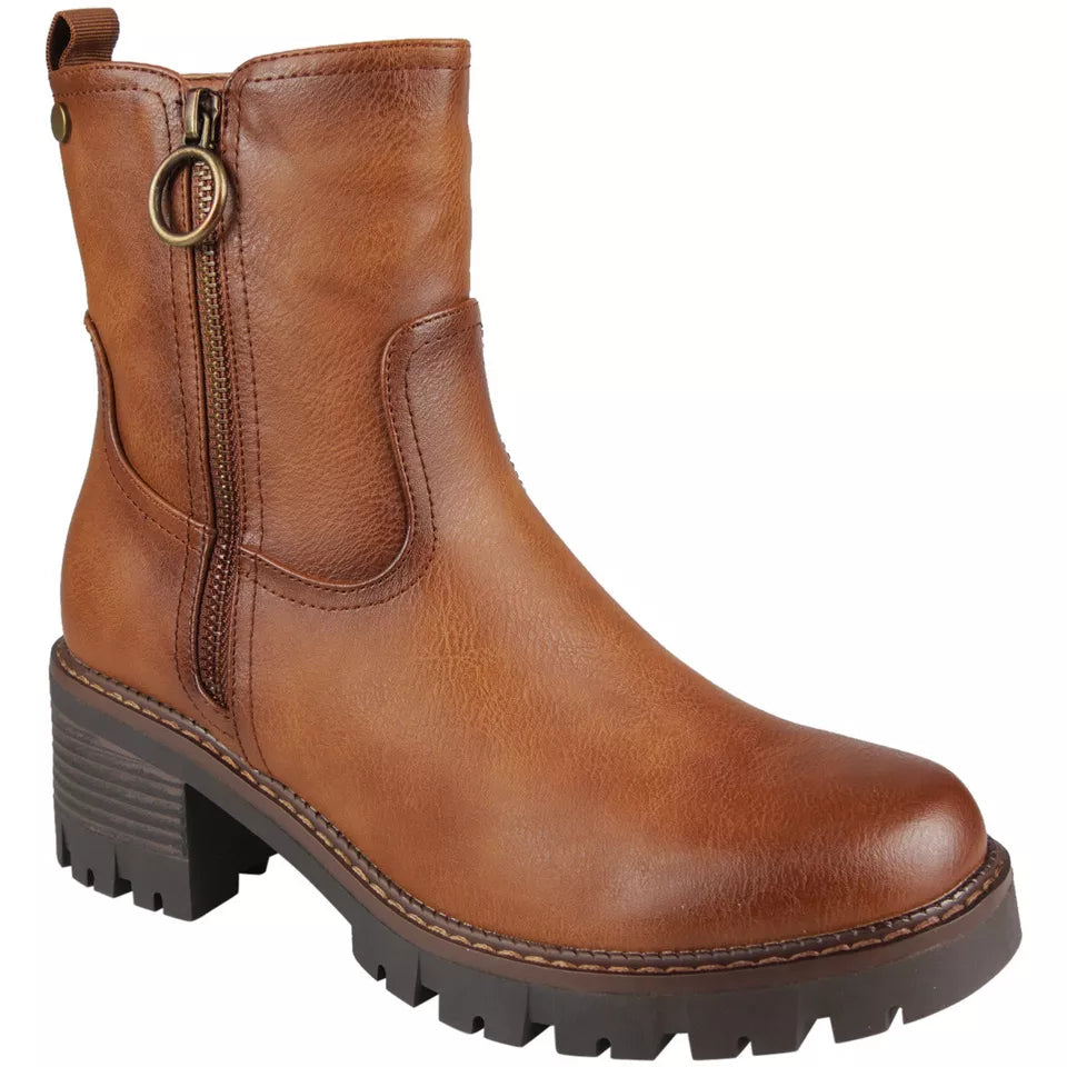 SIDNEY Camel Ankle Work Dress Warm Shoes