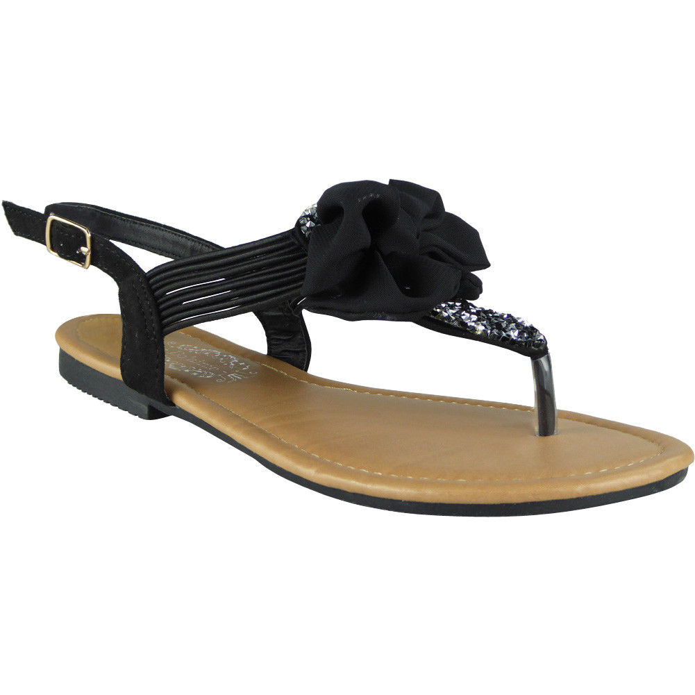 Conard Black T-Bar Flat Sandal