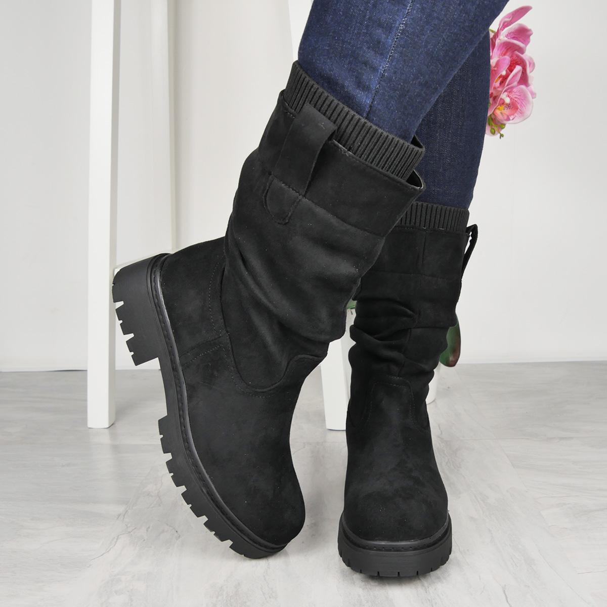 Women’s Faux Suede Fur Lined Winter Boots