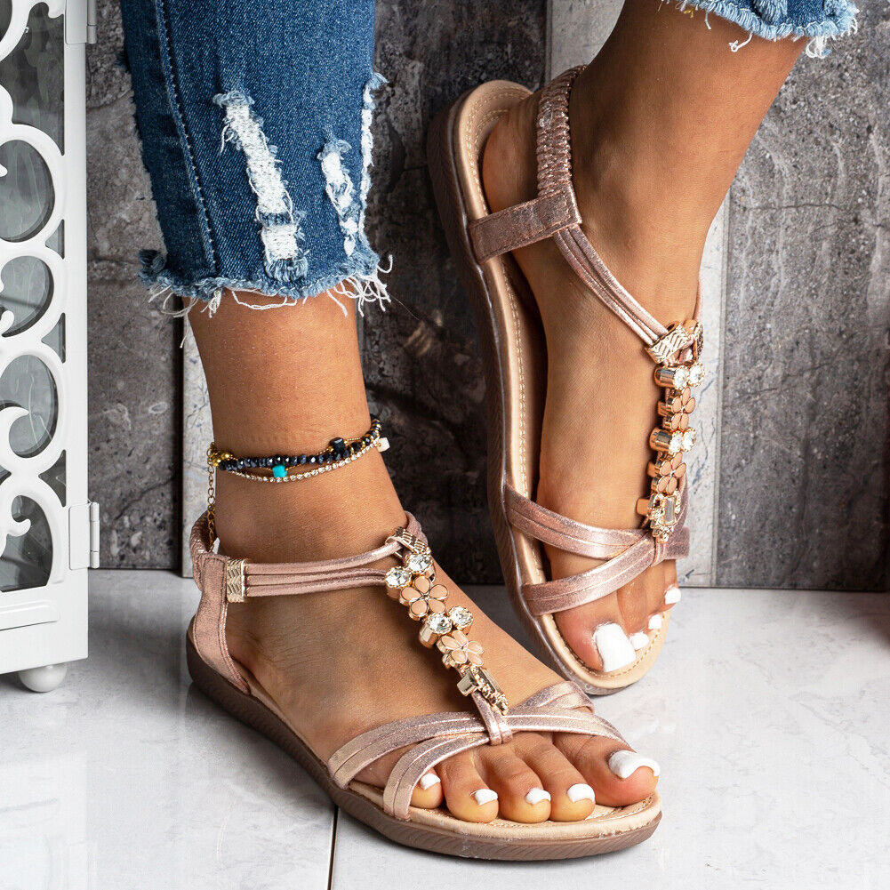 BALTY Champagne Elastic Open Toes Sandals