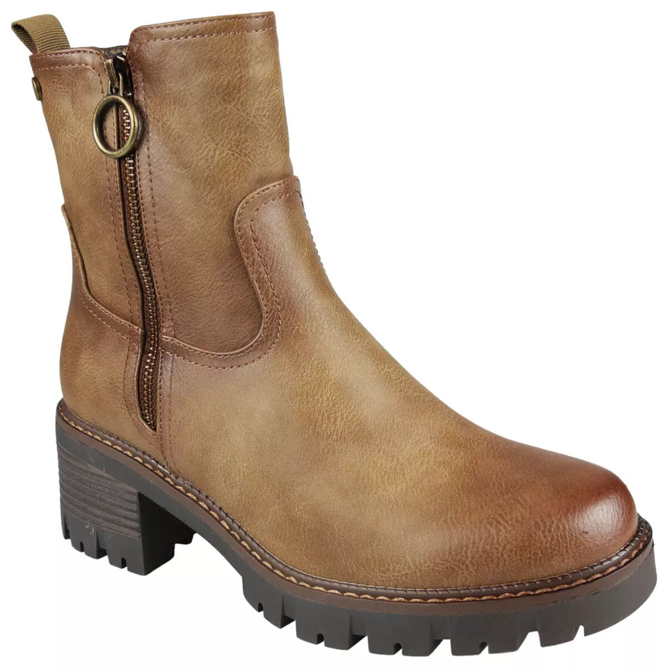 SIDNEY Khaki Ankle Work Dress Warm Shoes