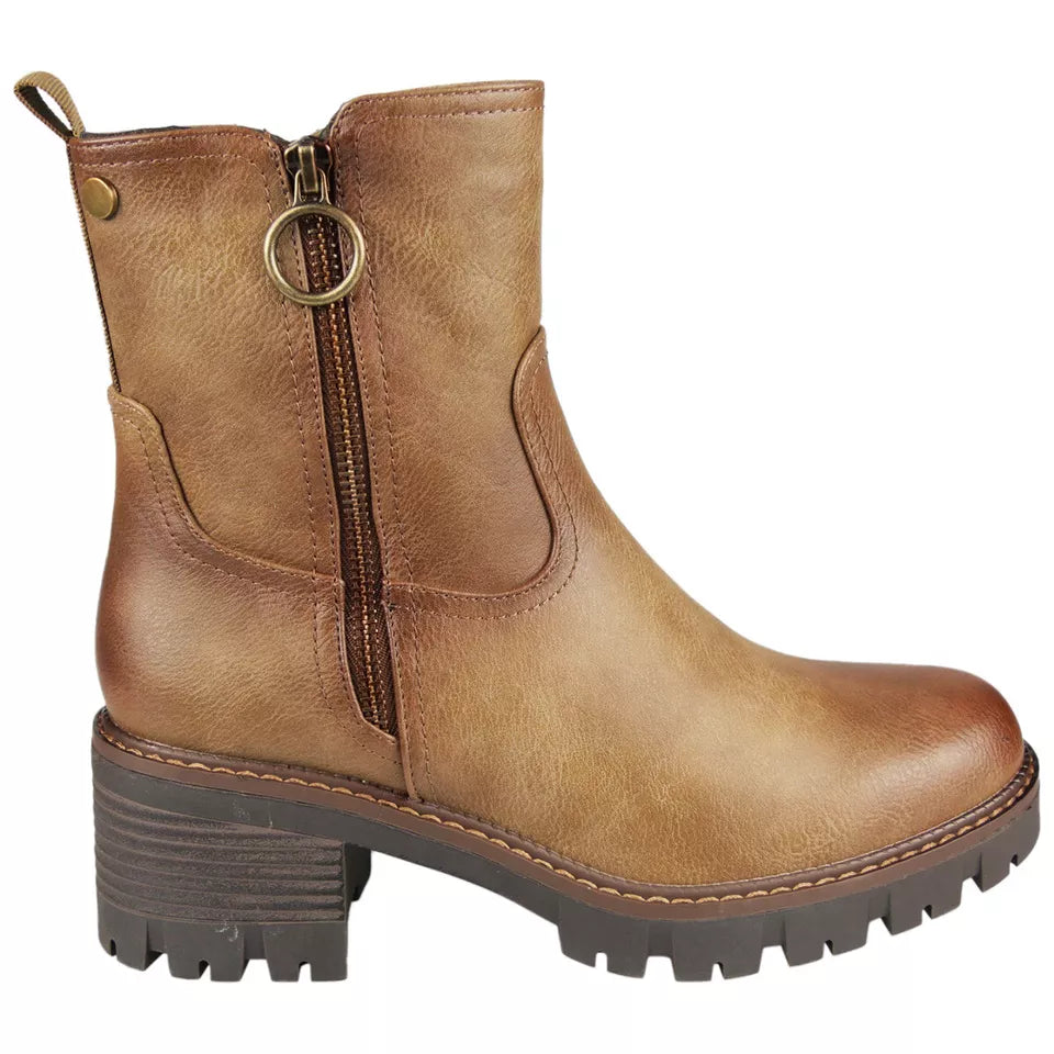 SIDNEY Khaki Ankle Work Dress Warm Shoes