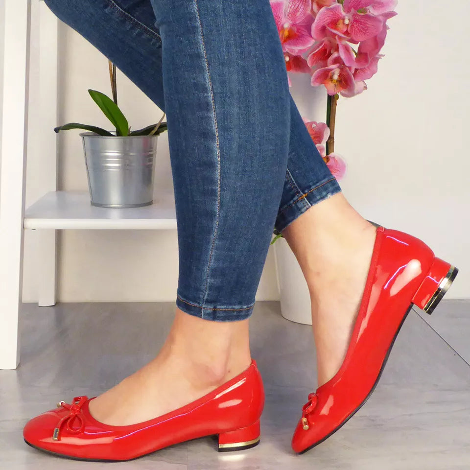 VINA Red Court Work Mid Heel Shoes