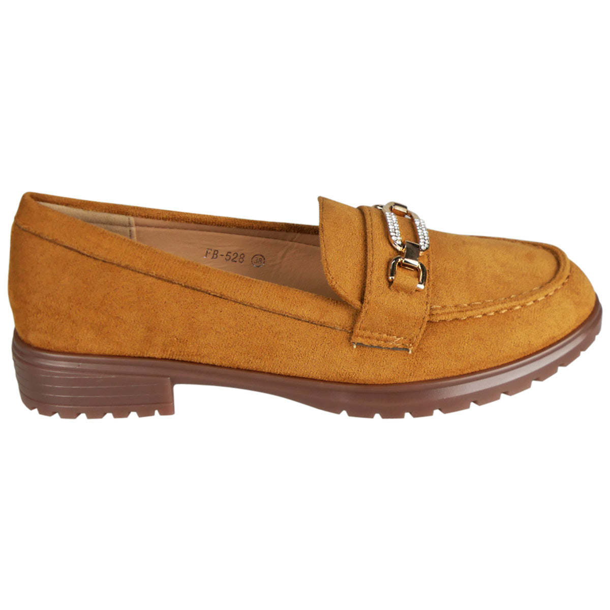 RACHEL Camel Slip On Comfort Smart Work School Loafers