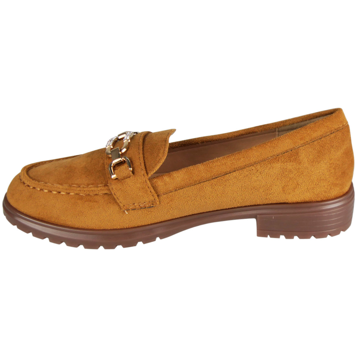 RACHEL Camel Slip On Comfort Smart Work School Loafers