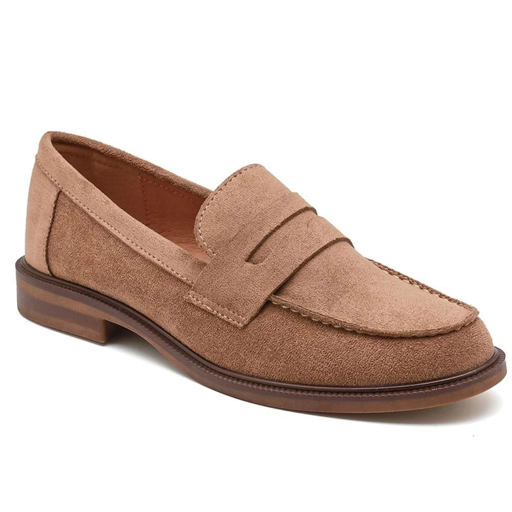 Ladies Slip On Low Top Loafers Fashion Comfy Shoes